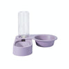 Rotating Pet Bowl with Waterer, Purple - Cat & Dog