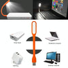 100 PCS Portable Mini USB 6 LED Light, For PC / Laptops / Power Bank, Flexible Arm, Eye-protection Light(Orange)