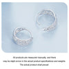 S925 Sterling Silver Platinum Zircon Vintage Lace Pattern Hollow Earrings(BSE1035)