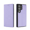 For Samsung Galaxy S25 Ultra 5G Magnetic Armor Series RFID Card Slots Leather Phone Case(Purple)