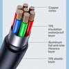 USAMS US-SJ566 Lithe Series 1.2m Type-C to 8 Pin PD 20W Fast Charging Cable with Light(Green)