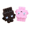 2 PCS TTPU1225 Slow Rebound Cartoon Cute Chocolate Decompression Toy(Brown)