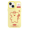 For iPhone 14 Skin Feeling Jelly TPU Hybrid PC Phone Case(Koala Yellow)