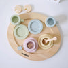 NUNUKIDS Wooden Cake Toy Afternoon Tea Children Pretend Play Toys Tea Set