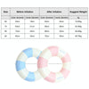 Thickened Outdoor Water Sports Children Swimming Ring, Outer Diameter: 90cm(Pink Grid)