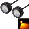 2 PCS  22.5mm 1.5W 150LM Yellow Light 3 LED SMD 5630 Spotlight Eagle Eye Light Daytime Running Light for Vehicles