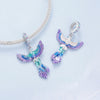 BSC880 S925 Sterling Silver Colorful Gradient Phoenix Pendant Accessories DIY Bracelet Beads