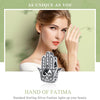 S925 Sterling Silver Personality Hand of Fatima Beads DIY Bracelet Accessories