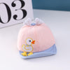 C0330 Cartoon Duck Shape Baby Peaked Cap Spring Baby Cotton Cap, Size: 46cm Adjustable(Pink)