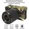 For Sony ILCE-7CM2 / A7C II / A7CR Litchi Texture Soft Silicone Protective Case(Camouflage)