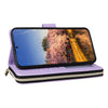 For Samsung Galaxy A25 Nine-card Slots Zipper Wallet Bag Leather Phone Case(Purple)