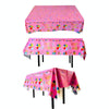 137x183cm Happy Birthday PET Aluminum Film Tablecloths Disposable Waterproof Party Decorative Table Cloth, Style: English Pink Balloon