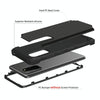 For Galaxy S20 Plus PC + Silicone Three-piece Shockproof Protection Case(Black)