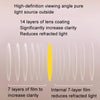 Watching Cell Phone Playing Games Anti-Blue Light Glasses Postoperative Flat Glasses, Color: Gradual Black Frame+Dark Yellow Lens