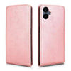 For Samsung Galaxy A06 Magnetic Vertical Flip Leather Phone Case(Rose Gold)