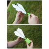 DIY Creative Power Up Airplane Rechargeable Airplane Electric Paper Airplane for Kids(Red)