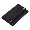 7W Monocrystalline Silicon Foldable Solar Panel Outdoor Charger with 5V Dual USB Ports (Black)