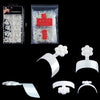 100 PCS/Box Plum Blossom Crescent Art Nail Extension Nail Plate