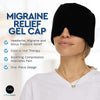 Gel Ice Hood Cooling Eye Mask Hot and Cold Compress Headband for Headache, Spec: Double-layer (Gray)