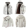 Men Casual Jacket Autumn And Winter Hooded Jacket, Size: XXL(Claret)