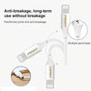 PISEN 1m 2.4A USB to 8 Pin Anti Breaking Fast Charging Cable