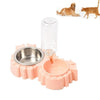 Automatic Pet Feeder & Waterer - Pink - Cat & Dog