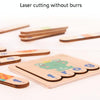 Wooden Bar Puzzles Kindergarten Spelling Words Ice Cream Stick English Learning Toy