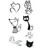 10 PCS Classic Black  Waterproof Temporary Tattoo Sticker(HC-246)