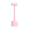 Long Handle Pet Comb with Rattle & Base - Pink