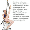 Taekwondo Ballet Dance Yoga Supplies Horizontal Open Rigid Strips Stretching Fork Training Belt(Purple)