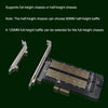 M.2 NVME NGFF SSD To PCIE SATA Dual Disk Conversion Expansion Card Supports MKEY BKEY Wiring(Black)