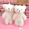 3pcs Pearl Velvet Bear Plush Keychain Toy Pendant(12cm)