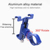 360 Degree Rotatable Aluminum Alloy Phone Bracket for Bicycle, Suitable for 50-100mm Device(Red)