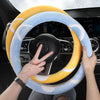 Car Steering Wheel Cartoon Short Fluff Handle Cover, Size: 38cm(Red Round)