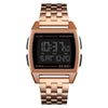 SKMEI 1368 Multifunctional Men Outdoor Sports Noctilucent Waterproof Digital Watch(Rose Gold)