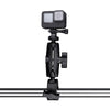 Extended Version 360 Rotation Adjustable Action Camera Clamp Plier Base Holder (Black)