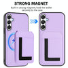 For Samsung Galaxy A26 5G CX01 Detachable Magsafe Magnetic Card Bag Phone Case(Light Purple)