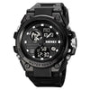 SKMEI 2031 Dual Movement Multifunctional Waterproof Outdoor Sports Watch(Black)
