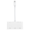 6 in 1 8 Pin Male to 3 USB + TF / SD Card Slot + 8 Pin Power Female Adapter