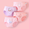 Soft And Comfortable Children Underwear High Stretch Cotton Girls Briefs, Size: XXL(Moon Bunny+Rabbit)