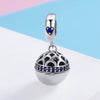 S925 Sterling Silver Love Surprise Pendant DIY Bracelet Necklace Accessories(Blue)