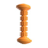 TPR Dog Toothbrush Chew Toy, Orange - Small/Medium Breeds