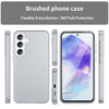 For Samsung Galaxy A55 5G Frosted Translucent TPU Hybrid PC Full Coverage Phone Case(White)