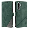 For Samsung Galaxy A36 5G Skin Feel Splicing Leather Phone Case(Green)