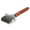 Wooden Handle Pet Comb - Dual-Sided Stainless Steel