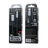 WK WDC-17 2.4A USB to 8 Pin Silicone Data Cable, Length: 1.2m(Black)