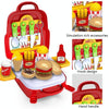 Educational Toys Children Simulation Pretend Play House Toys Kit Backpack(Fast Food)