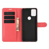 For Alcatel 3X 2020 Litchi Texture Horizontal Flip Protective Case with Holder & Card Slots & Wallet(Red)