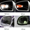 2pcs /Set Rainproof Anti-Fog And Anti-Reflective Film For Car Rearview Mirror Round 100mm(Transparent)