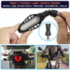 4 PCS Modified Motorcycle 16LEDs Brake Turn Tail Light, Transparent Shell(Red Light + Yellow Light)